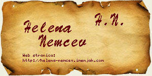 Helena Nemčev vizit kartica